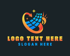 Power - Solar Power Energy logo design