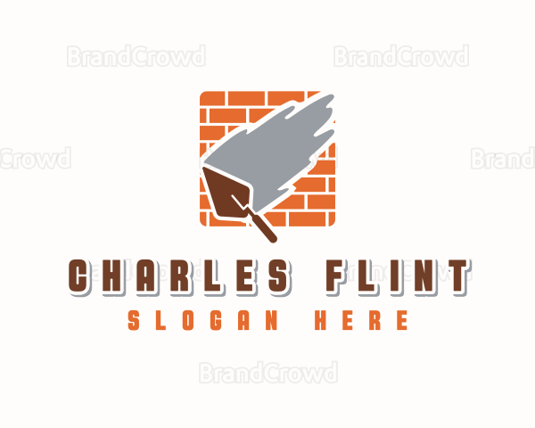 Brick Cement Trowel Logo