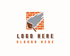 Brick Cement Trowel Logo