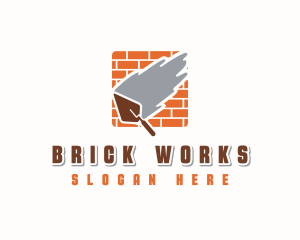Brick - Brick Cement Trowel logo design