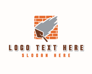 Tradesman - Brick Cement Trowel logo design