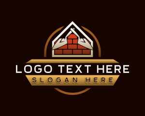 Cement - Masonry Brick Construction logo design