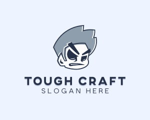 Tough Boy Character logo design