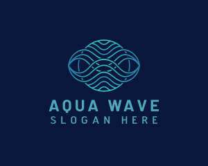 Wave Motion Loop logo design