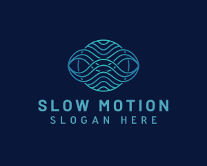 Wave Motion Loop logo design