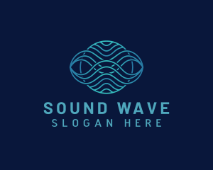 Wave Motion Loop logo design