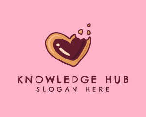 Sugar Cookie Heart Baking Logo