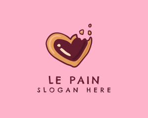 Boulangerie - Sugar Cookie Heart Baking logo design