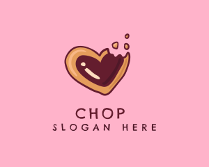 Culinary - Sugar Cookie Heart Baking logo design