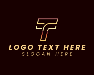 Letter T - Luxury Finance Banking logo design