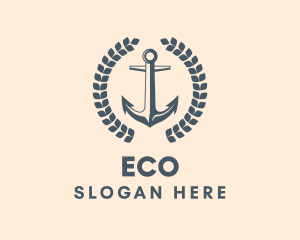 Nautical Seaman Anchor  Logo