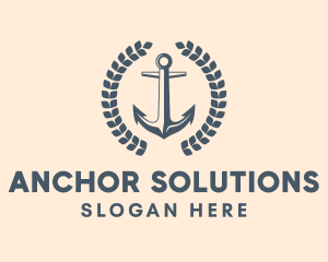 Nautical Seaman Anchor  logo design