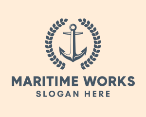 Nautical Seaman Anchor  logo design