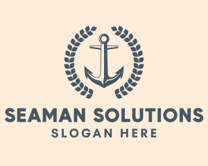 Nautical Seaman Anchor  logo design