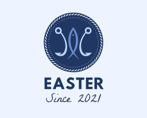 Aqua - Fishing Club Badge logo design