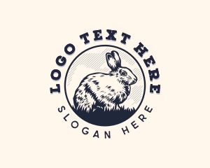 Homesteading - Bunny Animal Farm logo design