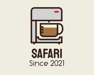 Cafe - Coffee Maker Machine logo design