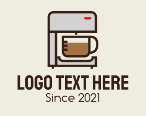 Coffee Machine - Coffee Maker Machine logo design