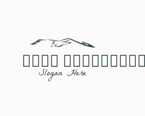 Bird - Flying Bird Seagull logo design