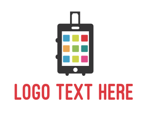 Mobile Smart Luggage logo design