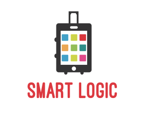 Mobile Smart Luggage logo design