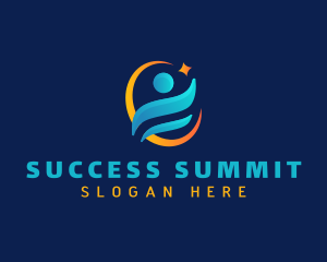 Success Human Star logo design