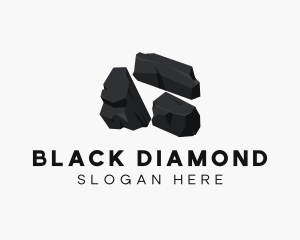 Coal - Charred Wood Charcoal logo design