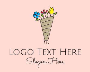 Shop - Florist Flower Bouquet logo design