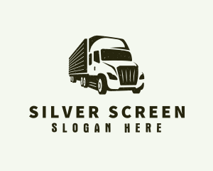 Courier Truck Delivery Logo