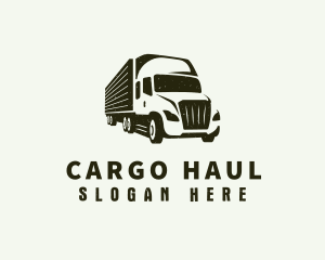 Courier Truck Delivery logo design