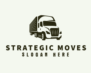 Courier Truck Delivery logo design