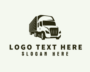 Courier Truck Delivery Logo