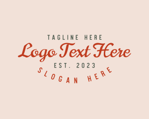 Customize - Vintage Script Business logo design