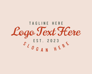 Shop - Hipster Script Business logo design