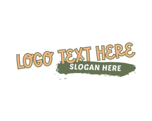 Painting - Quirky Fun Wordmark logo design