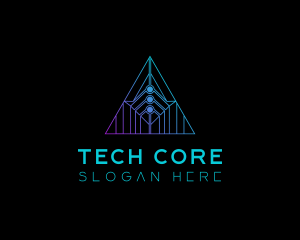 Tech Pyramid Developer logo design