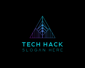 Tech Pyramid Developer logo design