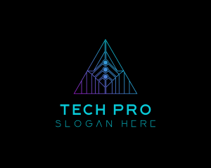 Tech Pyramid Developer logo design