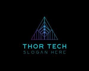 Tech Pyramid Developer logo design