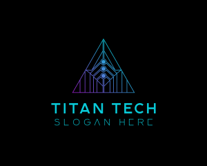 Tech Pyramid Developer logo design