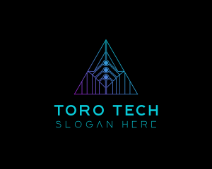 Tech Pyramid Developer logo design