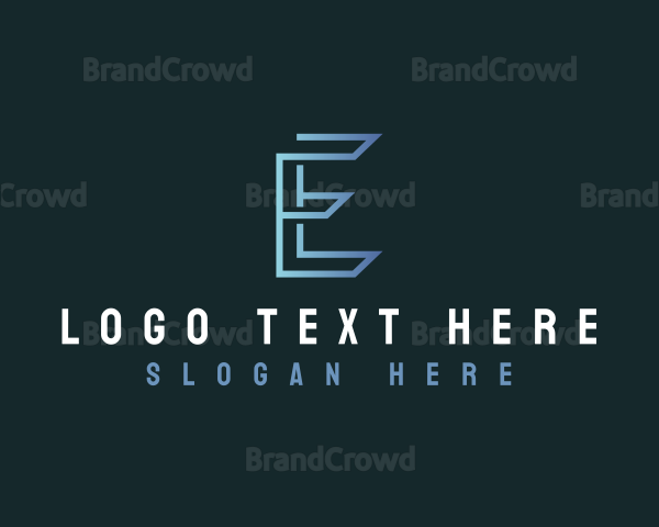 Tech Digital Creative Letter E Logo