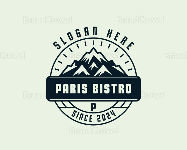 Mountain Peak Hiking Logo