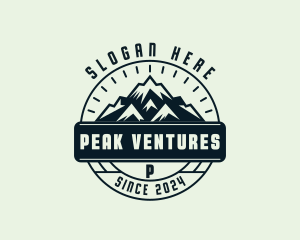 Mountain Peak Hiking logo design