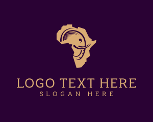 Botswana - Elephant Africa Safari logo design