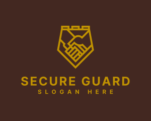 Escrow - Shield Handshake Business logo design