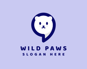 Cute Cat Apostrophe logo design