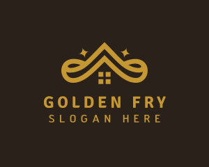 Golden Crown Roof logo design