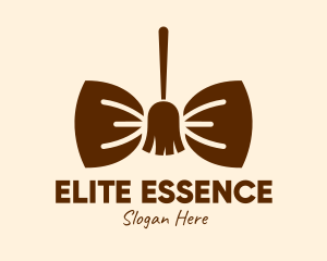 Cleaning Equipment - Bow Tie Broom logo design