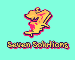 Seven - Graffiti Art Number 7 logo design